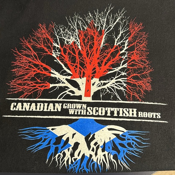 Canadian Grown with Scottish Roots, short sleeve T-shirt - Picture 3 of 5